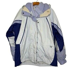 Vtg Columbia Womens Vertex Blue Jacket Sz XL 2 in 1 Interchangeable Fire Ridge